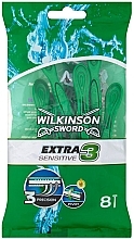 Fragrances, Perfumes, Cosmetics Disposable Razors, 8 pcs - Wilkinson Sword Xtreme3 Sensitive