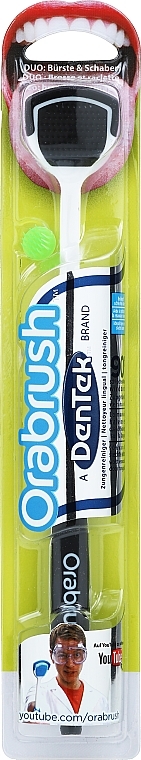 Tongue Cleaner, black - DenTek Orabrush Tongue Cleaner — photo N1