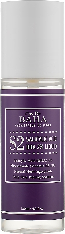 Anti-Acne Pore Tightening Tonic - Cos De BAHA Salicylic Acid BHA 2% Liquid — photo N1