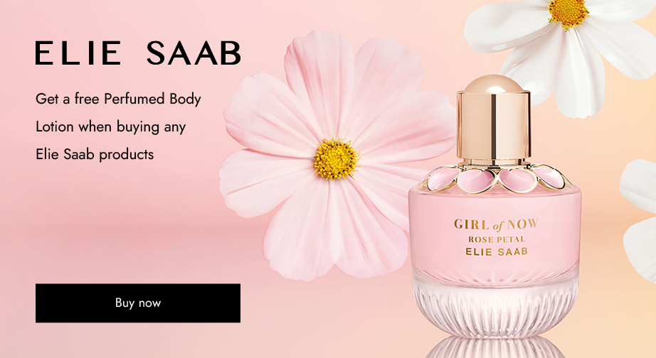 Buy any Elie Saab products and get a free Elixir Perfumed Body Lotion (75 ml)