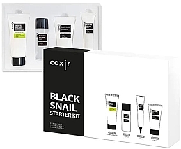 Set - Coxir Black Snail Starter Kit (f/foam/30ml + f/toner/30ml + f/serum/15ml + f/cr/20ml) — photo N1