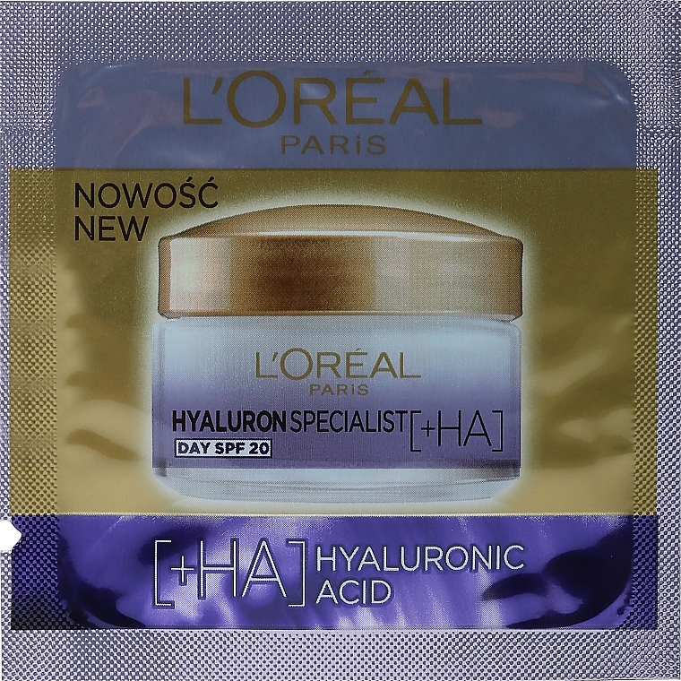 GIFT Replenishing Moisturizing Hyaluronic Acid Day Cream SPF 20 - L'Oreal Paris Hyaluron Expert — photo N1
