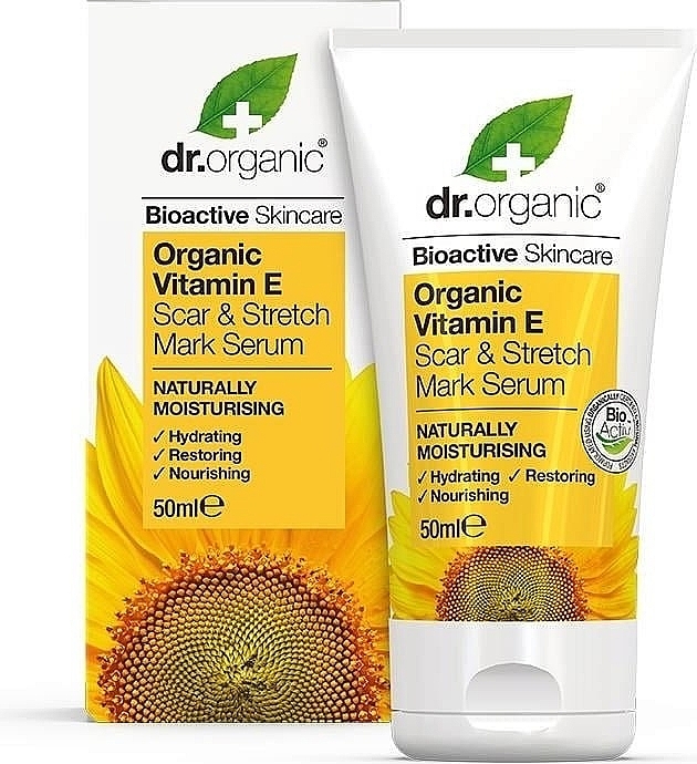 Anti Scars & Stretch Marks Serum with Vitamin E - Dr. Organic Bioactive Skincare Vitamin E Scar & Strench Mark Serum — photo N3