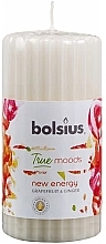 Fragrances, Perfumes, Cosmetics Scented Candle "Grapefruit and Ginger", 120/58 mm - Bolsius True Moods Candle