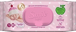 Fragrances, Perfumes, Cosmetics Baby Wet Wipes with Valve, 72 pcs - Smile Ukraine Baby Newborn