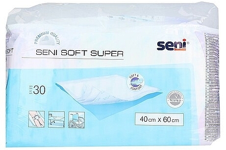 Hygienic Diapers 40x60, 30 pcs - Seni Soft  — photo N1