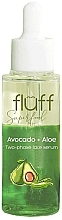 Fragrances, Perfumes, Cosmetics Aaloe & Avocado Moisturising Serum - Fluff Superfood Avocado + Aloe Two-Phase Face Serum