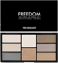 Fragrances, Perfumes, Cosmetics Highlighter Palette - Freedom Makeup London Pro Highlight Palette