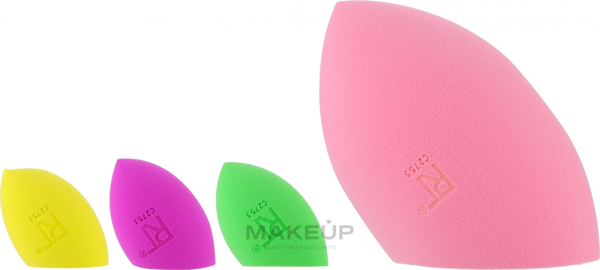 Makeup Sponge Set - Real Techiques Hyperbrights XL + Mini Miracle Complexion Sponge Set — photo 4 szt.