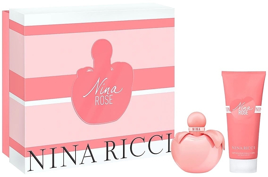 Nina Ricci Nina Rose - Set (edt/50ml + b/lot/75ml) — photo N1