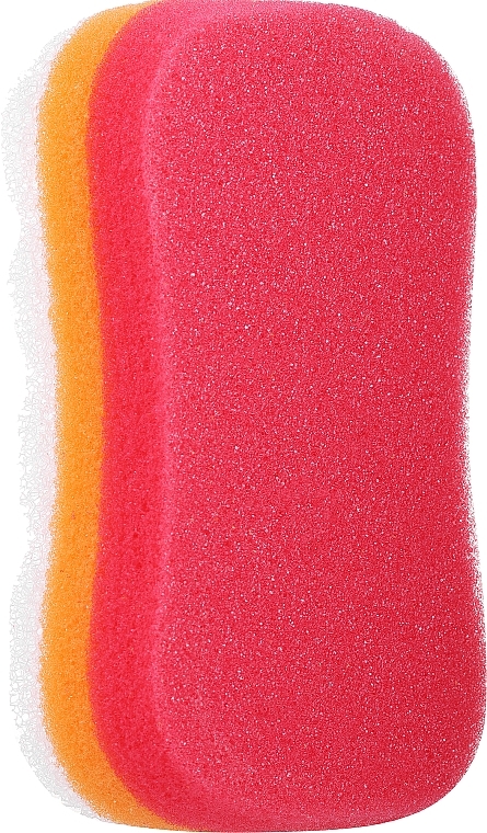 Massage Body Sponge, Red & Orange - Sanel Fit Kosc	 — photo N1