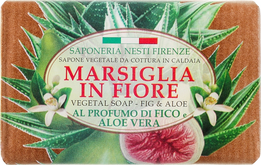 Natural Fig & Aloe Vera Soap - Nesti Dante Marsiglia In Fiore Fig & Aloe — photo N1