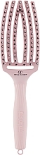 Fragrances, Perfumes, Cosmetics Combo Hair Brush - Olivia Garden Finger Brush Boar & Nylon Medium Pastel Pink