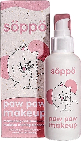 Moisturizing & Brightening Makeup Remover Oil - Soppo Paw Paw Makeup Melting Cleanser — photo N3