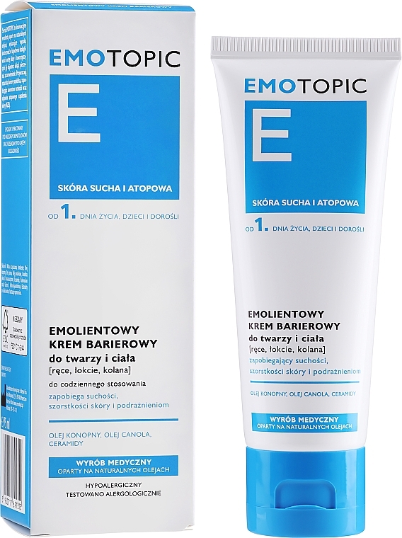 Softening Protective Face & Body Cream - Pharmaceris E Emotopic Emollient Barrier Cream — photo N2