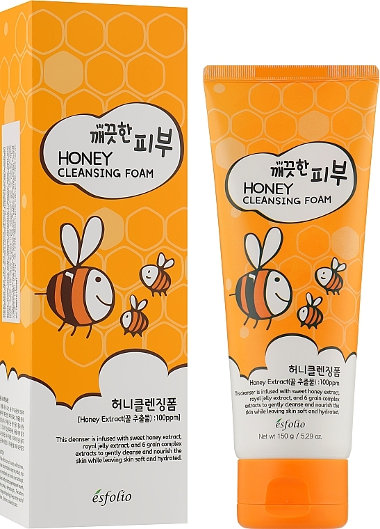 Cleansing Foam 'Honey' - Esfolio Pure Skin Honey Cleansing Foam — photo N4