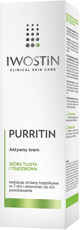 Active Face Cream - Iwostin Purritin Active Cream — photo N1