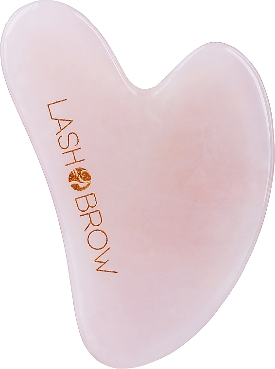 Massage Gua Sha Stone, pink - Lash Brow — photo N1