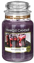 Fragrances, Perfumes, Cosmetics Scented Candle in Jar - Yankee Candle Blackberry Tea