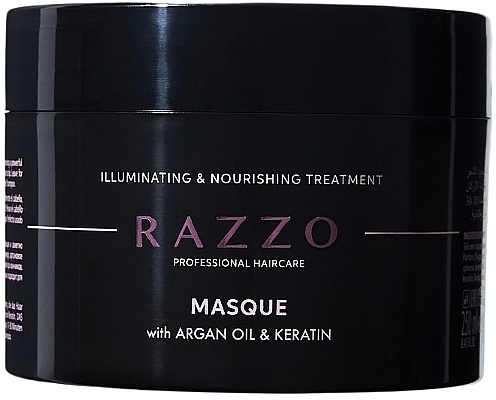 Hair Mask - Razzo Professional Hair Care Illuminating & Nourishing Treatment Masque — photo N1