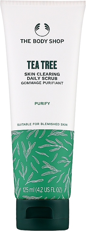Face Scrub - The Body Shop Tea Tree Skin Clearing Daily Scrub — photo N1