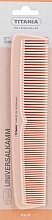 Fragrances, Perfumes, Cosmetics Plastic Comb 19.5 cm, peach - Titania