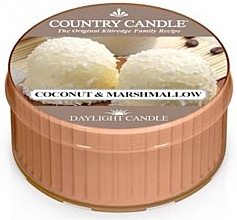 Fragrances, Perfumes, Cosmetics Tea Light "Coconut Marshmallow" - Country Candle Coconut Marshmallow Daylight