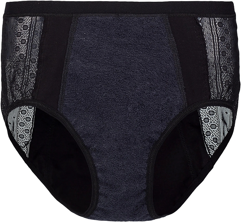 Women Menstrual Slip Panties + "Relax", black - BNB — photo N2