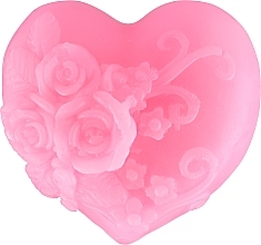 Glycerin Soap "Love Heart", pink - Bulgarian Rose Soap — photo N1