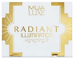 Fragrances, Perfumes, Cosmetics Highlighter Palette - MUA Luxe Radiant Illumination Highlighting Kit