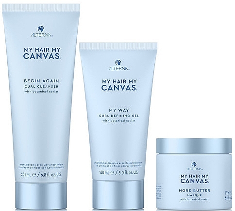 Set - Alterna My Hair My Canvas Begin Again Starter Kit (cleanser/201ml+gel/148ml+masque/177ml) — photo N1