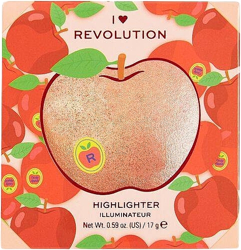 Highlighter - I Heart Revolution Tasty 3D Apple Highlighter (Apple) — photo N1