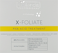 Fragrances, Perfumes, Cosmetics Set - Bielenda Professional X-Foliate PHA Acid Treatment (f/peeling/5*1.5g + f/mask/5*15g + f/ser/5*2ml)