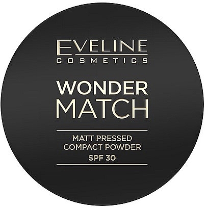 Face Powder - Eveline Cosmetics Wonder Match Matt Pressed Compact Powder SPF30 — photo N1