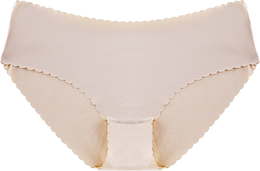 Midi Bikini Panties, laser cut, beige - Moraj — photo N1