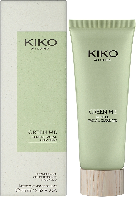 Gentle Face Cleansing Gel - Kiko Milano Green Me Gentle Facial Cleanser — photo N2