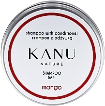 2-in-1 Shampoo in Metal Box - Kanu Nature Shampoo With Conditioner Shampoo Bar Mango — photo N2