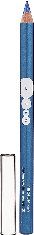 Eye Pencil - Kallos Cosmetics Love Gliding Eyeliner Pencil Medium Soft — photo N1