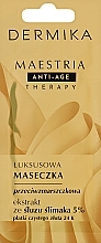 Anti-Wrinkle Mask with 5% Snail Mucus - Dermika Maestria Anti-Age Therapy — photo N1