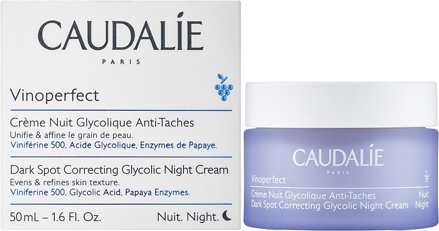 Anti-Dark Spot Night Cream with Glycolic Acid - Caudalie Vinoperfect Dark Spot Correcting Glycolic Night Cream — photo N5