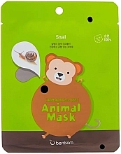 Fragrances, Perfumes, Cosmetics Snail Mucin Sheet Mask - Berrisom Animal Mask Snail Series Monkey