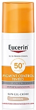 Fragrances, Perfumes, Cosmetics Sun Gel Cream - Eucerin Sun Protection Pigment Control Tinted SPF 50+