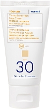 Fragrances, Perfumes, Cosmetics Tinted Face Sunscreen - Korres Yogurt Tinted Sunscreen Face Cream SPF30