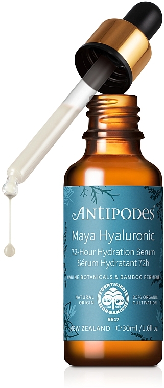 Moisturizing Face Serum - Antipodes Maya Hyaluronic 72 Hour Hydration Serum — photo N1