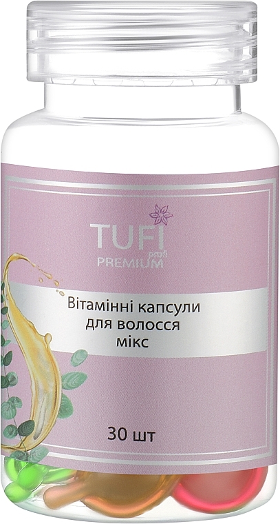 Vitamin Hair Capsules, mix - Tufi Profi Premium — photo N1