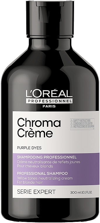 Purple Cream Shampoo - L'Oreal Professionnel Serie Expert Chroma Creme Professional Shampoo Purple Dyes — photo N1