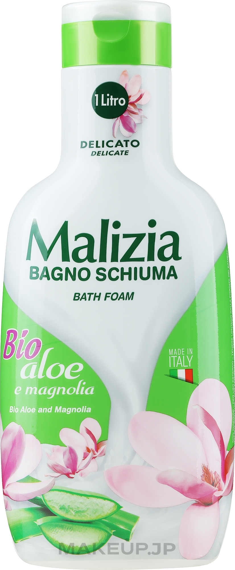 Bath Foam - Malizia Bath Foam Bio Aloe and Magnolia — photo 1000 ml