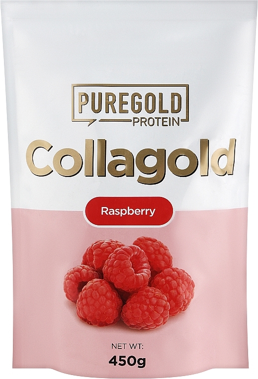 Raspberry Flavored Collagen + Hyaluronic Acid, Vitamin C and Zinc - PureGold CollaGold Raspberry — photo N3