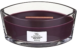 Fragrances, Perfumes, Cosmetics Scented Candle in Glass - Woodwick Hearthwick Flame Ellipse Candle Spiced Blackberry