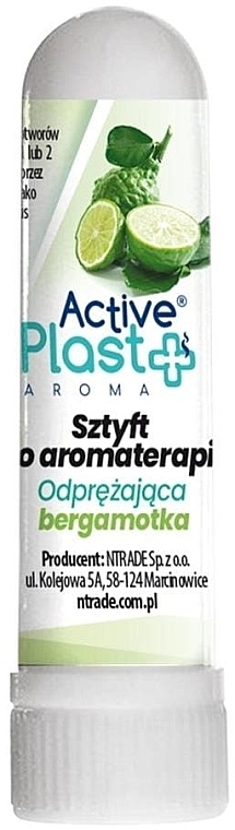 Bergamot Nasal Stick - Ntrade Active Plast Aroma — photo N1